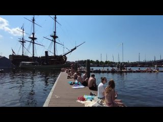 amsterdam beach walk - 4k summer swimming season in amsterdam netherlands 2023